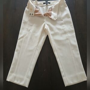 BCBGMAXAZRIA White Women's Capri Dress Pants Trousers Size:0